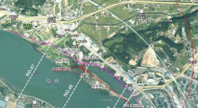 양평 'Y자형 출렁다리' 위치도 [양평군 제공. 재판매 및 DB 금지