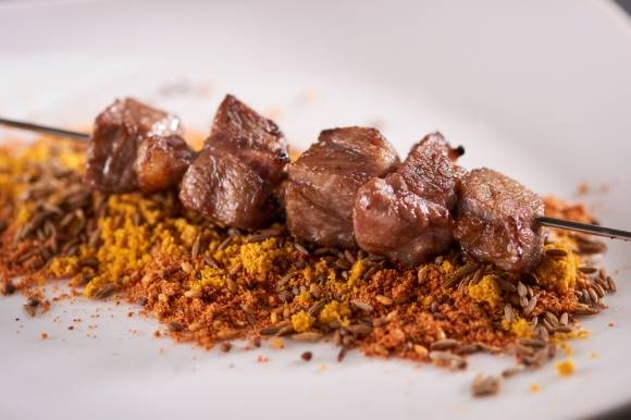 양고기와 쯔란 이미지. 아이클릭아트