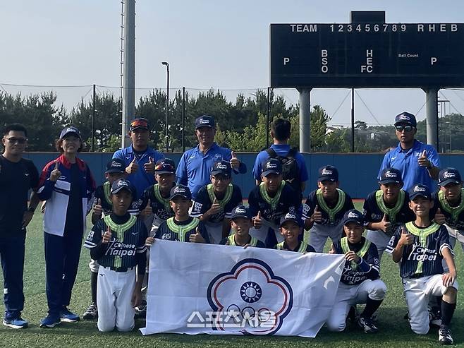 대만 대표팀이 포즈를 취하고 있다. 화성 | 박연준 기자 duswns0628@sportsseoul.com