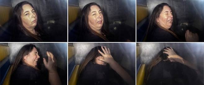 지난달 12일(현지시간) 재판을 위해 수감자 수송 차량을 타고 법원에 도착한 '독버섯 살인사건' 용의자 에린 패터슨/AFPBBNews=뉴스1