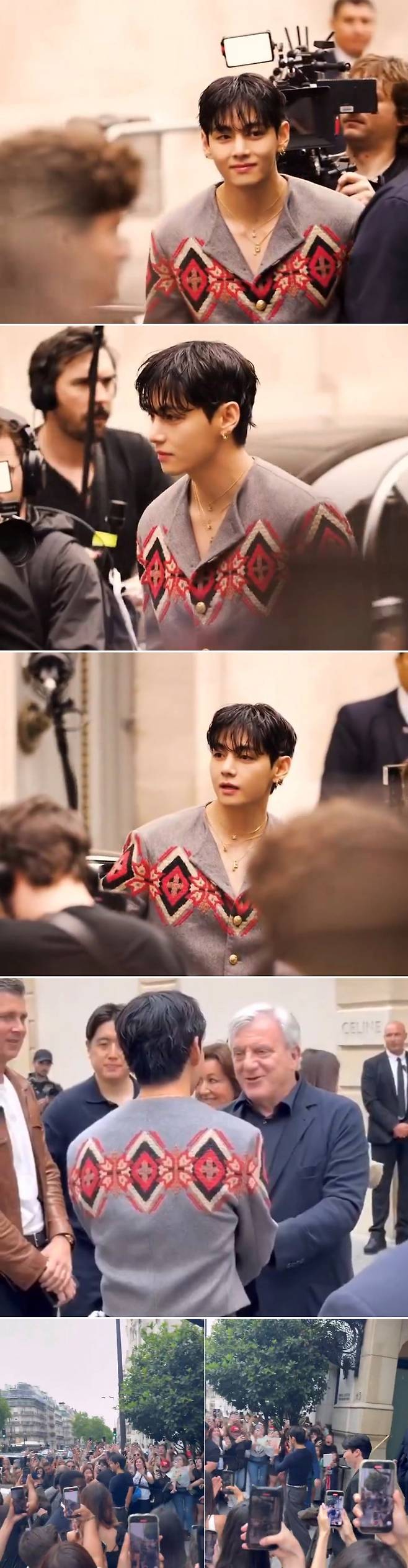 패션쇼장에서의 뷔