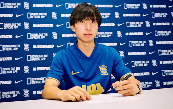 후지모토 칸야 / 사진=버밍엄 시티 공식 홈페이지 캡처