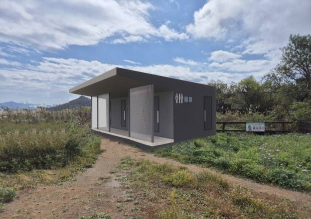 8월 개방될 예정인 장불재 화장실 조감도. <무등산국립공원공단 제공>