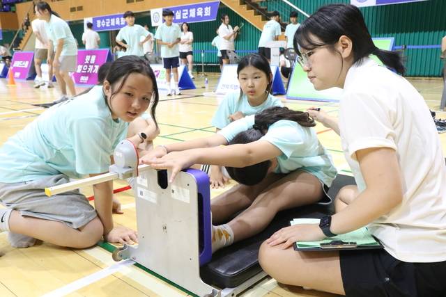 지난 7일 정읍국민체육센터에서 열린 제5회 체육영재선발대회 모습./전북체육회 제공