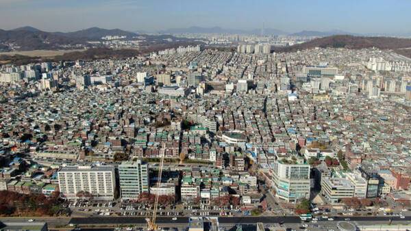 성남 수진동, 신흥동 일대 전경. 성남시 제공