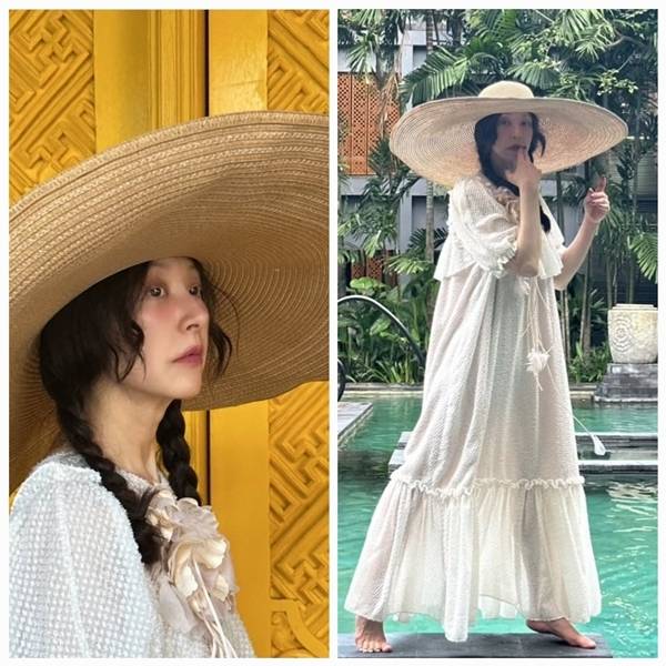 ‘62세’ 서정희가 챙이 넓은 모자로 ‘나이를 잊은’ 패션센스를 자랑했다. 사진=SNS