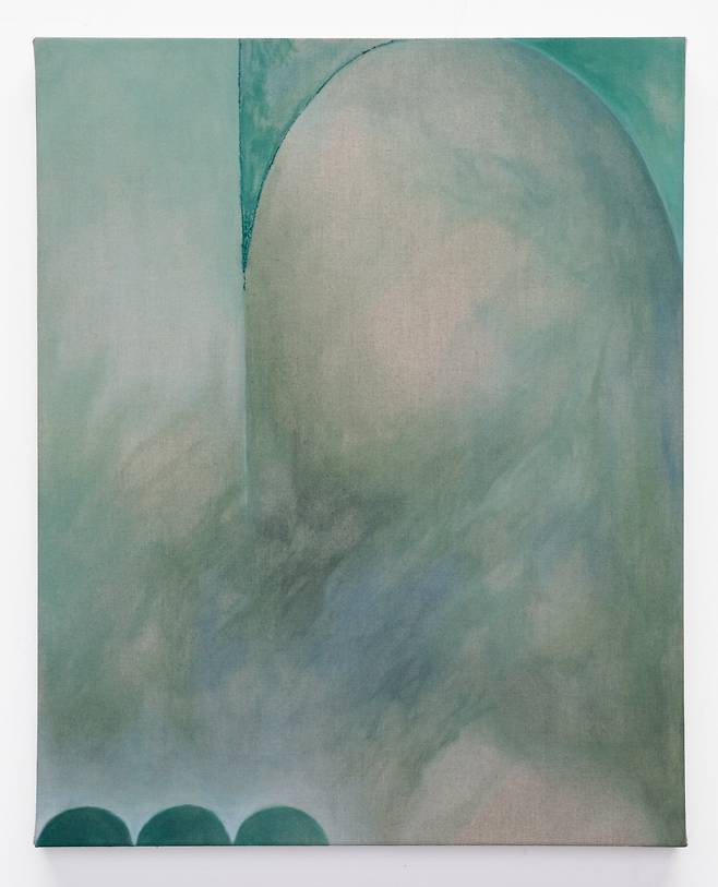 김경연, Dawnlit Woods (2025) 린넨 위 유화, 71×61cm