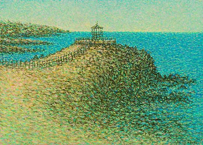 백성원 作 ‘닭머르 해변’ (캔버스에 아크릴, 65.1X909㎝. 2025)