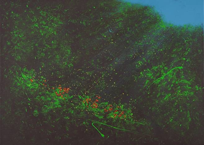 현민자 作 ‘Forest-02’ (캔버스에 아크릴, 65X91㎝. 2025)