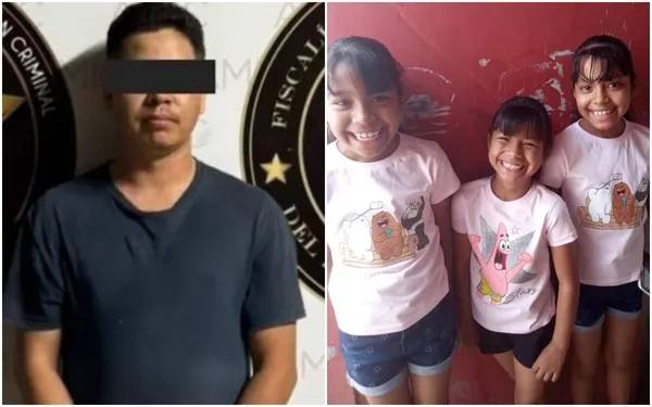 멕시코에서 열 살 안팎의 세 자매(오른쪽)와 그들의 어머니를 살해한 용의자 헤수스 안토니오. 출처=소노라주 검찰청 엑스·버스카도레스 포르 라 파스 페이스북