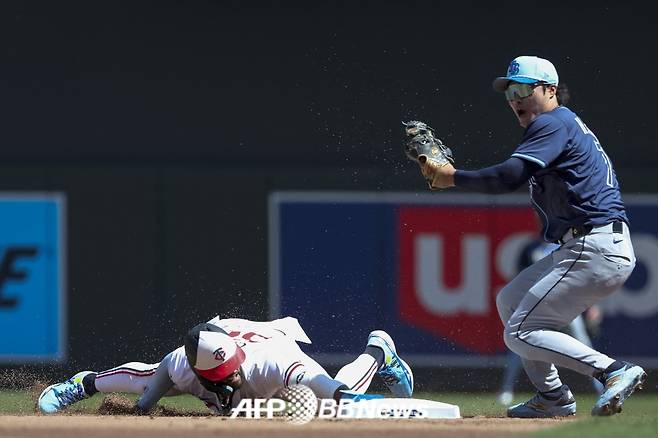 탬파베이 레이스 내야수 김하성(오른쪽). /AFPBBNews=뉴스1