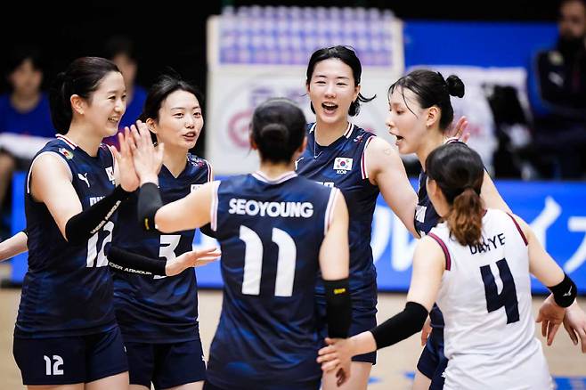 한국 여자배구 대표팀 사진제공=FIVB