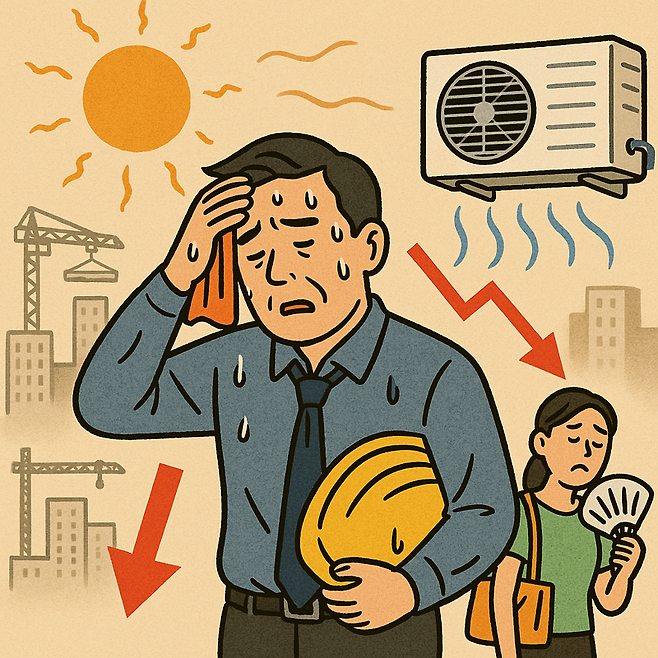 챗GPT 폭염 일러스트. 오픈AI 제공