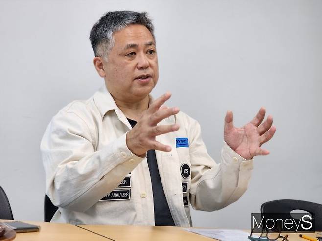 이 대표는 자동차 보안 기술의 중요성에 대해 강조했다. /사진=박찬규 기자