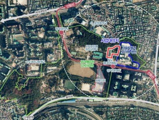 서울시 안심호흡기전문센터 부지. /서울시