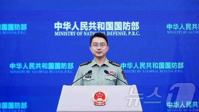 장빈 중국 국방부 대변인 (사진출처=중국 국방부 홈페이지) ⓒ News1 정은지 특파원