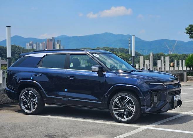 KGM 액티언 하이브리드 측면. ⓒ데일리안 정진주 기자