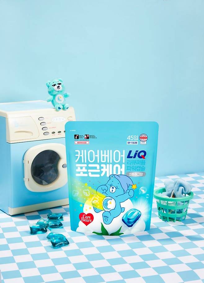 리큐X케어베어 퍼퓸파워캡슐 코튼허그향.ⓒ애경산업 리큐