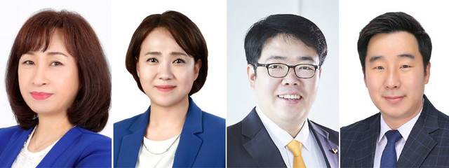 ▲ 사진 왼쪽부터 김지숙, 나유경, 윤민섭, 박남수 춘천시의원.