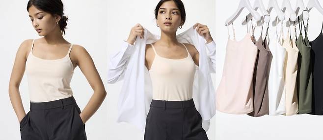 유니클로의 냉감 소재 '에어리즘'이 적용된 제품. (사진=유니클로 홈페이지 캡처)