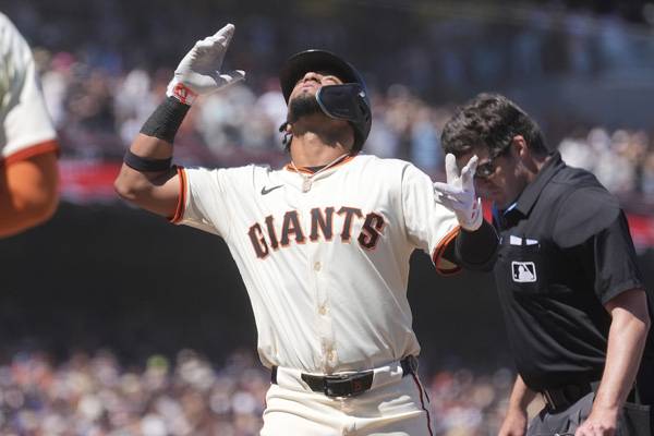 마토스는 9회말 동점 투런을 때렸다. 사진= AP= 연합뉴스 제공