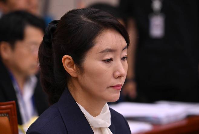 강선우 여성가족부 장관 후보자가 14일 오전 서울 여의도 국회 여성가족위원회에서 열린 인사청문회에 참석하고 있다. 임세준 기자