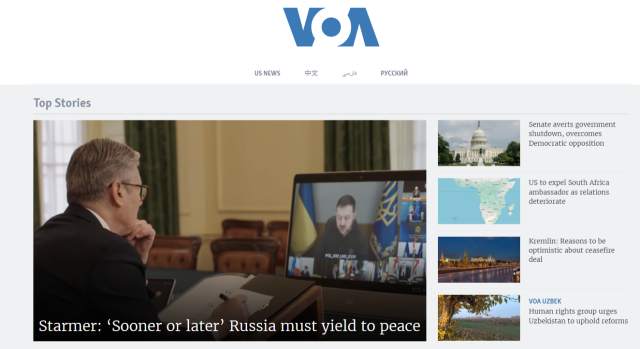 출처=VOA 홈페이지