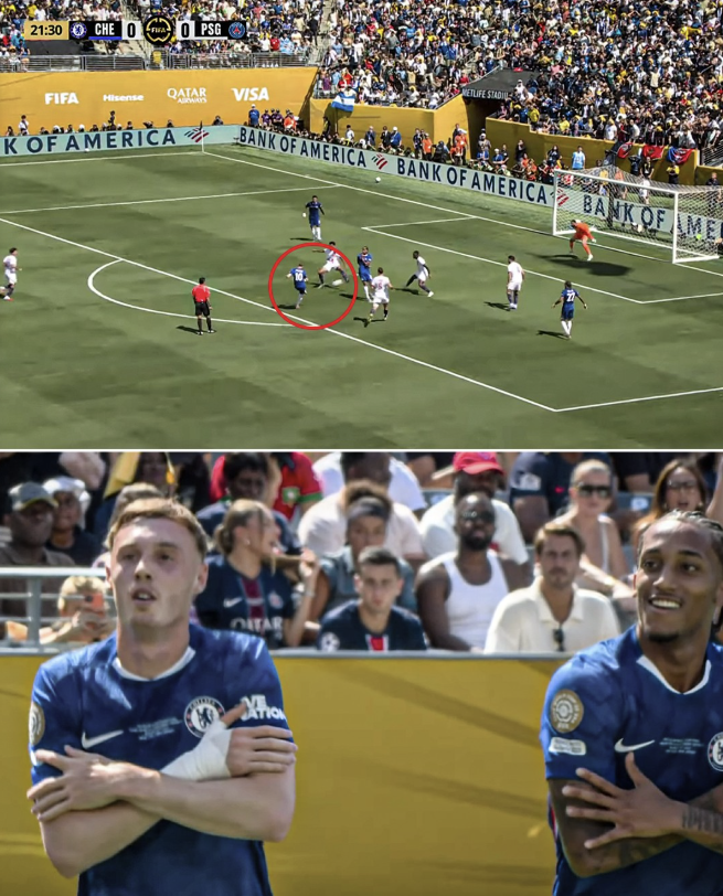 콜 파머의 선취골. ESPN