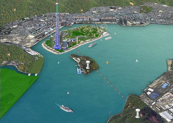 2013년 창원관광타워 마산 해양신도시 설치조감도./경남도민일보 DB