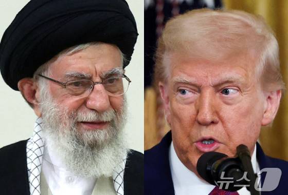 아야톨라 알리 하메네이 이란 최고 지도자(왼쪽)와 도널드 트럼프 미국 대통령 ⓒ AFP=뉴스1
