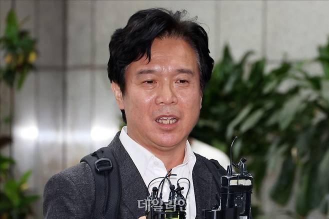 김영훈 고용노동부 장관 후보자가 지난달 24일 오후 서울 중구 서울지방고용노동청에 마련된 인사청문회 준비 사무실로 출근하며 취재진의 질문에 답변하고 있다. ⓒ데일리안 홍금표 기자