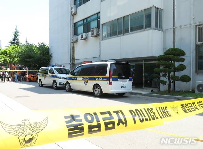 김모씨가 동급생을 상대로 범행을 벌인 인하대 단과대 강의동. /사진=뉴시스