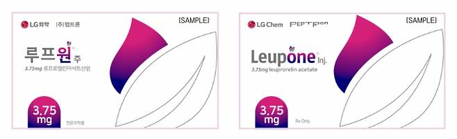 펩트론이 1개월 지속형 전립선암 및 성조숙증 치료제 ‘루프원’의 식품의약품안전처 품목허가를 받았다. 사진은 루프원 제품 패키지. /사진=펩트론