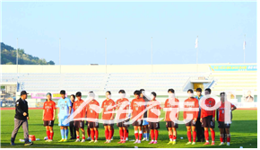 문경상무 여자축구단. 사진|서윤아 학생기자