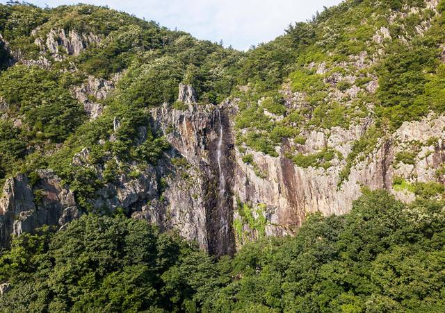 부안의 수락폭포.