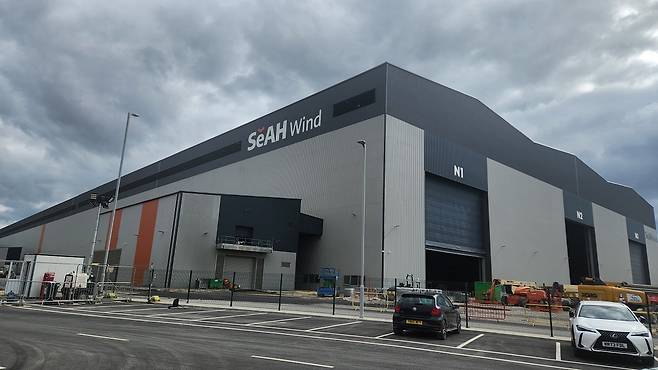 영국 티스밸리에 조성된 세아윈드 공장 (사진=이현용 기자)