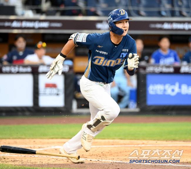 11일 대전 한화생명볼파크에서 열린 2025 KBO 퓨처스리그 올스타전, 타격을 하는 NC 정현창. 대전=허상욱 기자wook@sportschosun.com/2025.07.11/