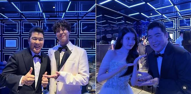 정근우, 박보검, 아이유. 사진 | 정근우 SNS