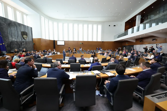 슬로베니아 국회의 모습. 사진 = 연합뉴스