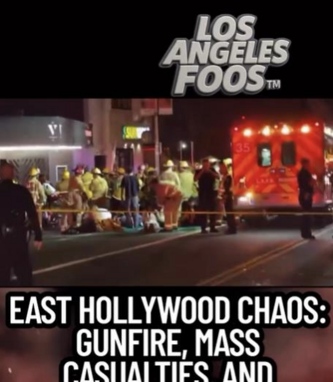 19일 미국 로스앤젤레스 차량 돌진 사고 현장 [인스타그램 캡처