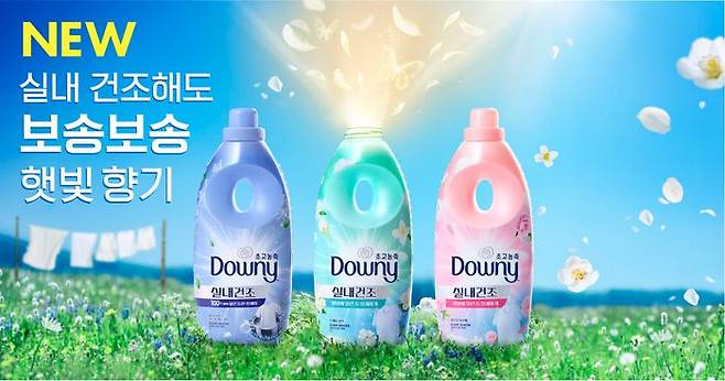 한국P&G, ‘다우니 실내건조 섬유유연제’.ⓒ한국P&G
