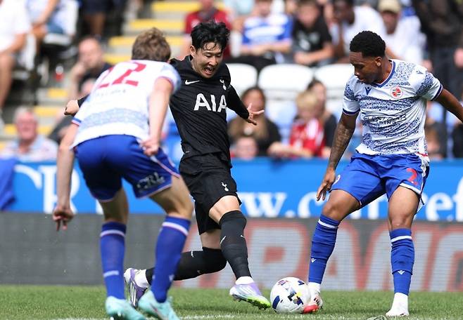 프리시즌 친선경기 출전한 손흥민. 연합뉴스