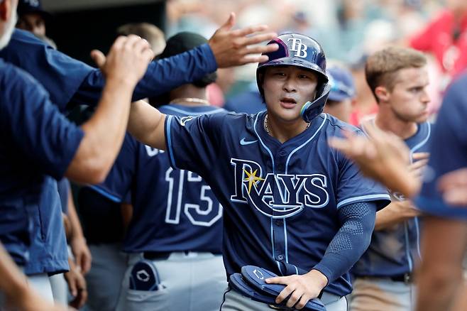 탬파베이 레이스 김하성이 21일(한국시간) 미국 플로리다주 탬파의 조지 M. 스타인브레너 필드에서 열린 2025 미국 메이저리그(MLB) 볼티모어 오리올스와 홈경기에 2번타자 겸 2루수로 선발 출전해 3타수 무안타 2볼넷 1삼진 1도루를 기록했다. 연합뉴스