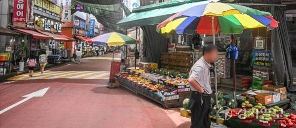 22일 오후 수원특례시 북수원시장.조주현기자