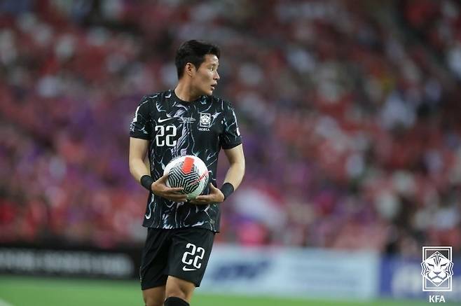 국가대표팀에서 활약 중인 수비수 박승욱. 사진=대한축구협회