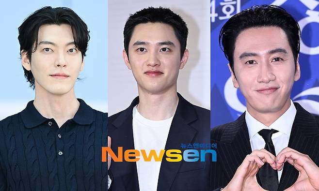 왼쪽부터 김우빈, 도경수, 이광수 (사진=뉴스엔 DB)