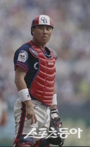 선수 시절의 김태형 롯데 감독. 사진제공|두산 베어스