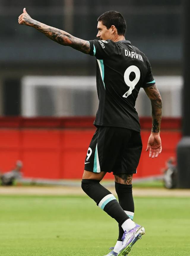 다윈 누네스의 골 세리머니. /사진=리버풀 SNS