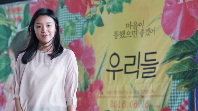 영화 <우리들> 개봉 당시 윤가은 감독. 엣나인필름 제공