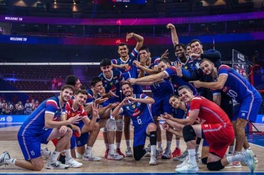 남자배구 프랑스 대표팀 선수들 / 사진=FIVB 홈피 캡처. 연합뉴스